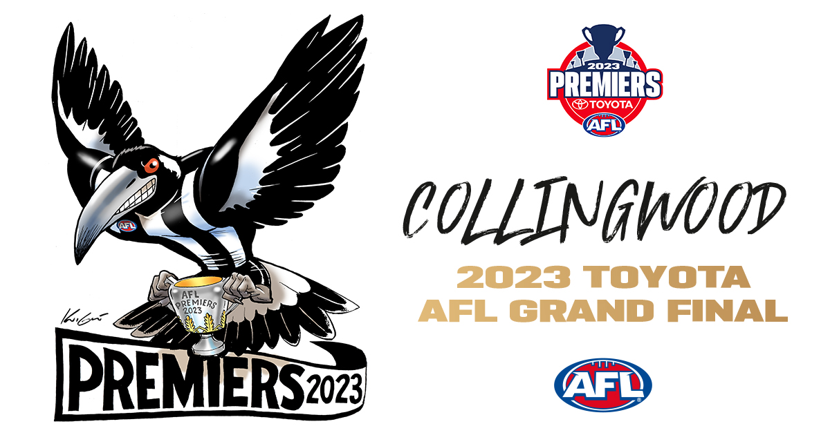 AFL Premiers 2023 Collingwood Magpies